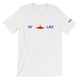 NY TO LAX Short-Sleeve Unisex T-Shirt