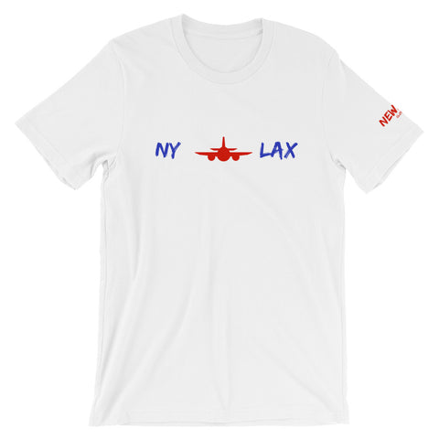 NY TO LAX Short-Sleeve Unisex T-Shirt