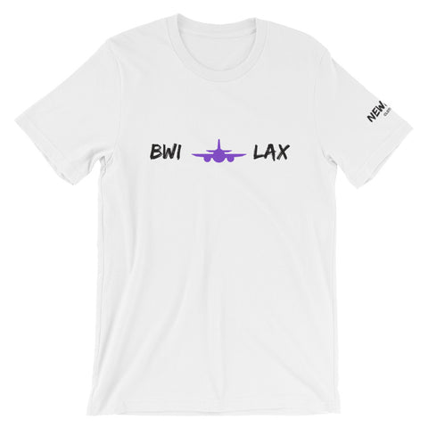Bwi to Lax Short-Sleeve Unisex T-Shirt