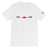 ATL TO LAX Short-Sleeve Unisex T-Shirt